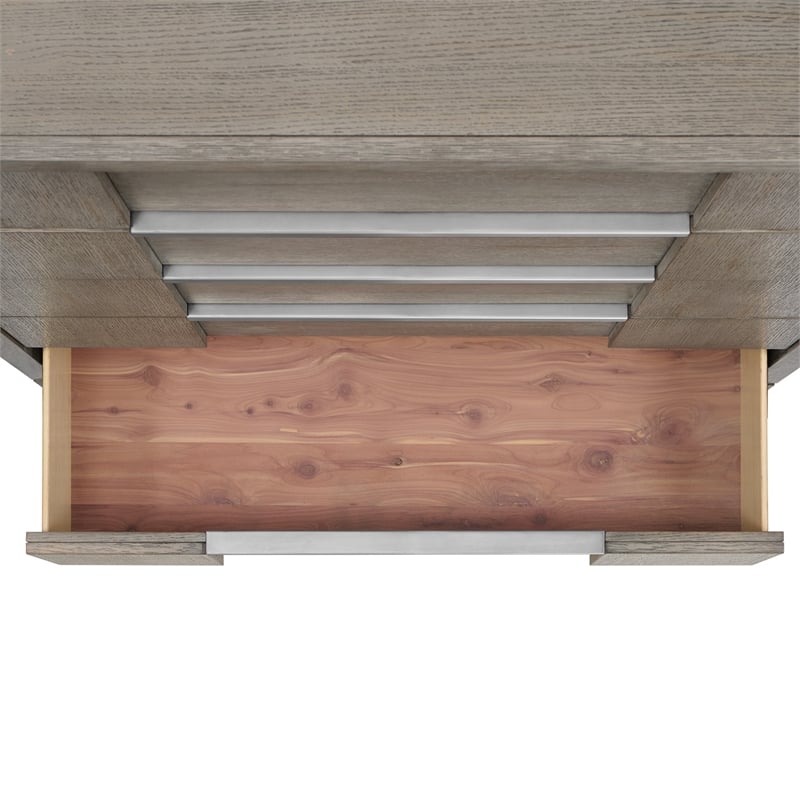 Picket House Furnishings Argo 5-Drawer Chest in Gray