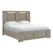 Picket House Furnishings Argo King Panel Bed with LED in Gray
