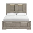 Picket House Furnishings Argo Queen Panel Bed with LED in Gray