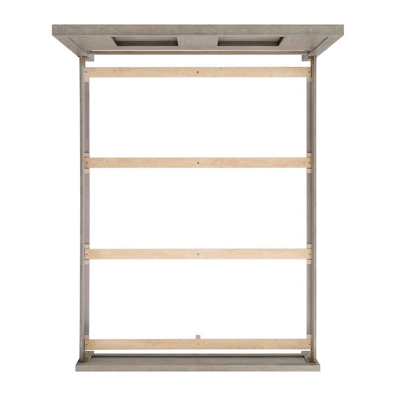 Picket House Furnishings Argo Queen Panel Bed with LED in Gray