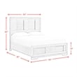 Picket House Furnishings Argo Queen Panel Bed with LED in Gray