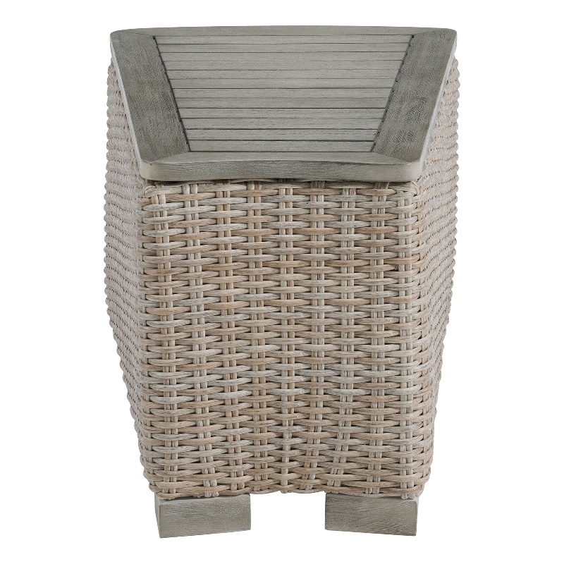 Picket House Furnishings Camal Wedge Console with Tan Pillows