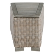 Picket House Furnishings Camal Wedge Console with Tan Pillows