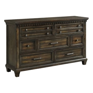 Picket House Furnishings Windom 7-Drawer Dresser in Charcoal