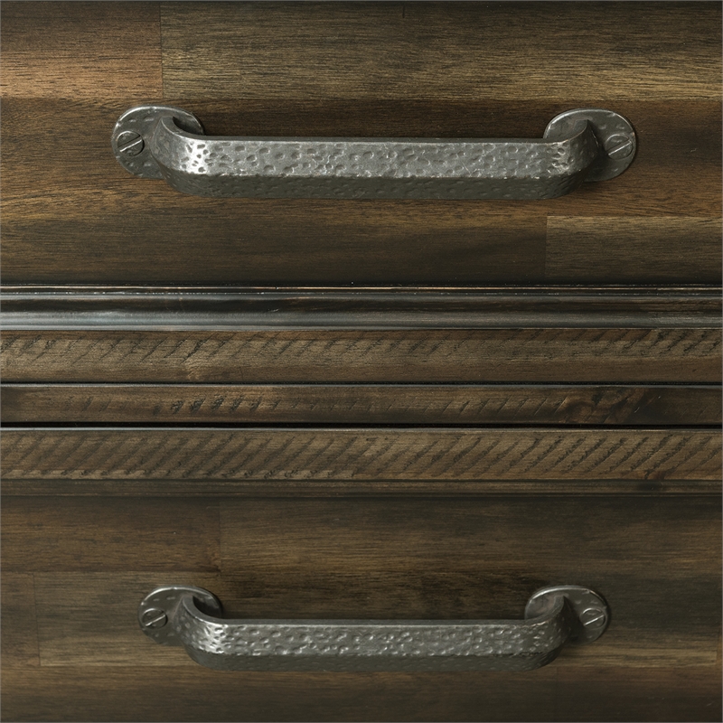 Picket House Furnishings Windom Dresser and Mirror Set in Charcoal