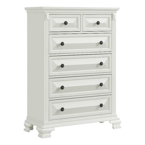 Picket House Furnishings Sumner  6-Drawer Chest in Antique White