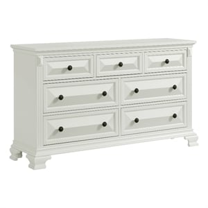 picket house furnishings sumner 7-drawer dresser in antique white