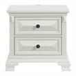 Picket House Furnishings Sumner 2-Drawer Nightstand with USB in Antique White