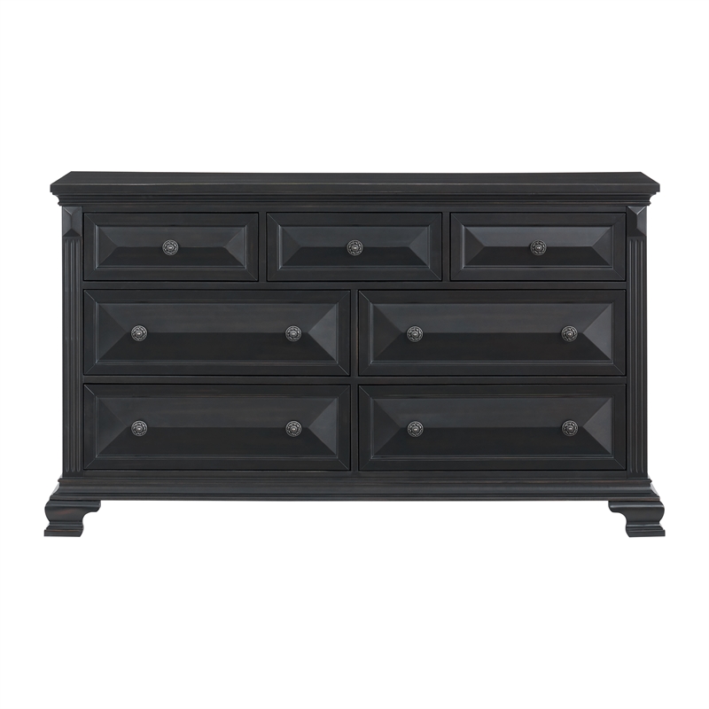 Picket House Furnishings Sumner 7-Drawer Dresser in Black