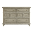 Picket House Furnishings Emiko 6-Drawer Dresser in Light Gray