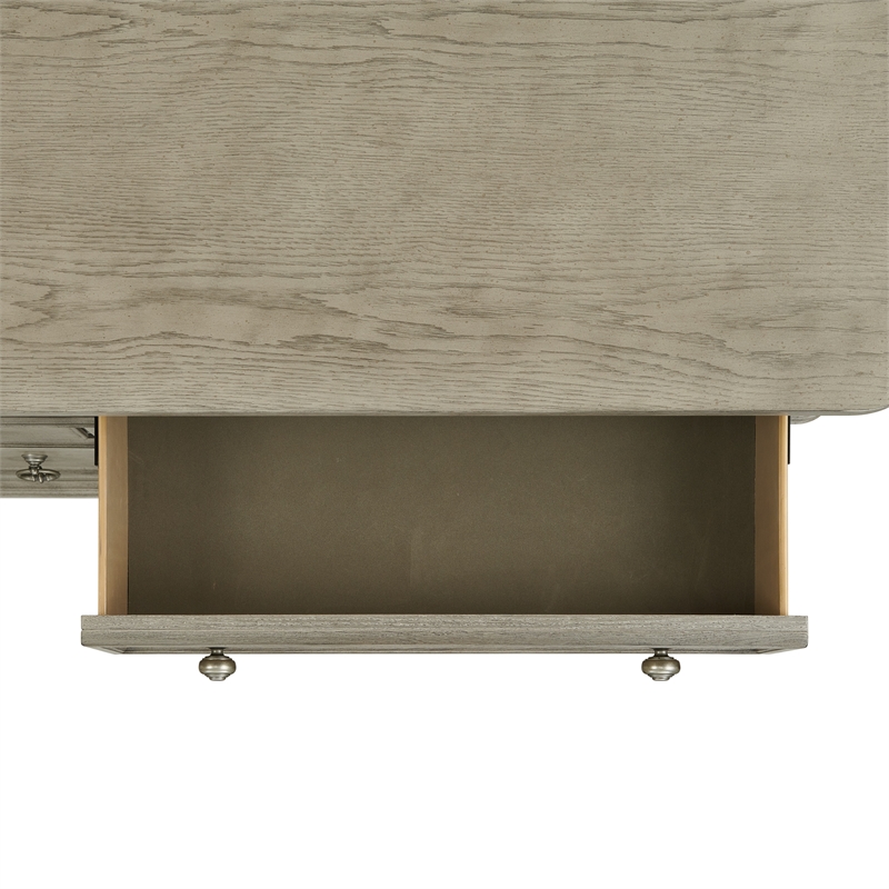 Picket House Furnishings Emiko Dresser and Mirror Set in Light Grey