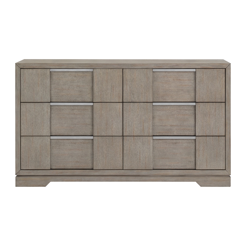 Picket House Furnishings Argo 6-Drawer Dresser in Gray