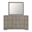 Picket House Furnishings Argo Dresser and Mirror Set in Grey