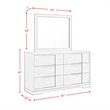 Picket House Furnishings Argo Dresser and Mirror Set in Grey