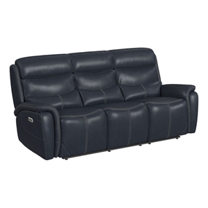 Picket House Furnishings Florin Power Motion Sofa - Pebble Navy