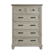 Picket House Furnishings Bloomfield Chest in Medium Brown & Washed Stone