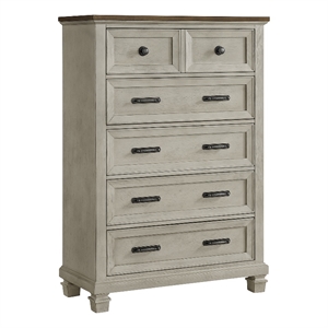 Picket House Furnishings Bloomfield Chest in Medium Brown & Washed Stone