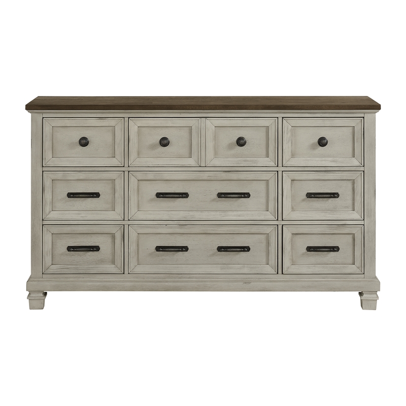 Picket House Furnishings Bloomfield Dresser in Medium Brown & Washed Stone