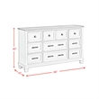 Picket House Furnishings Bloomfield Dresser in Medium Brown & Washed Stone
