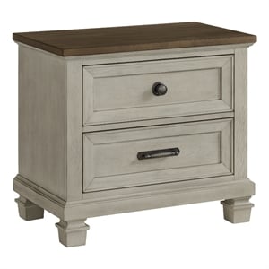 Picket House Furnishings Bloomfield 2-Drawer Nightstand with USB - Medium Brown