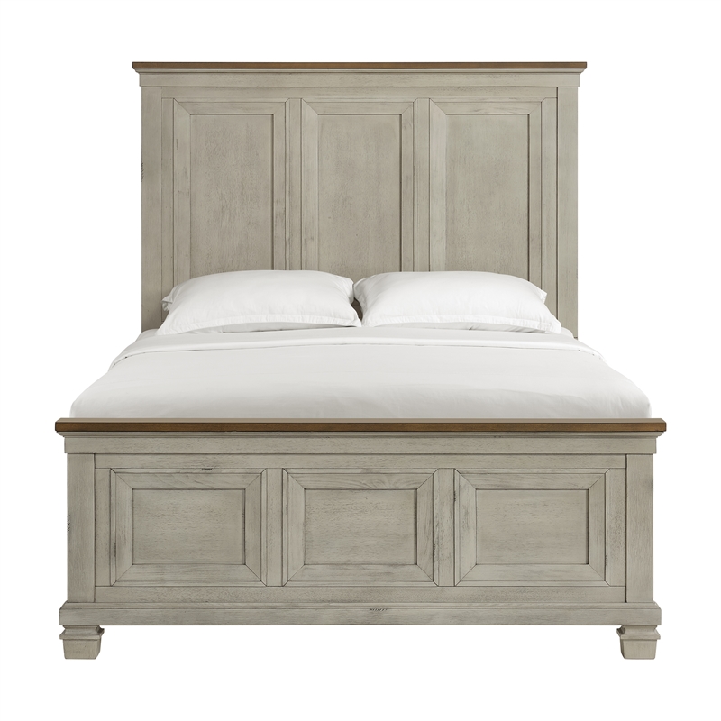 Picket House Furnishings Bloomfield Queen Panel Bed - Medium Brown