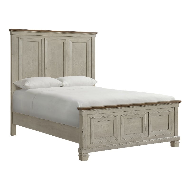 Picket House Furnishings Bloomfield Queen Panel Bed - Medium Brown
