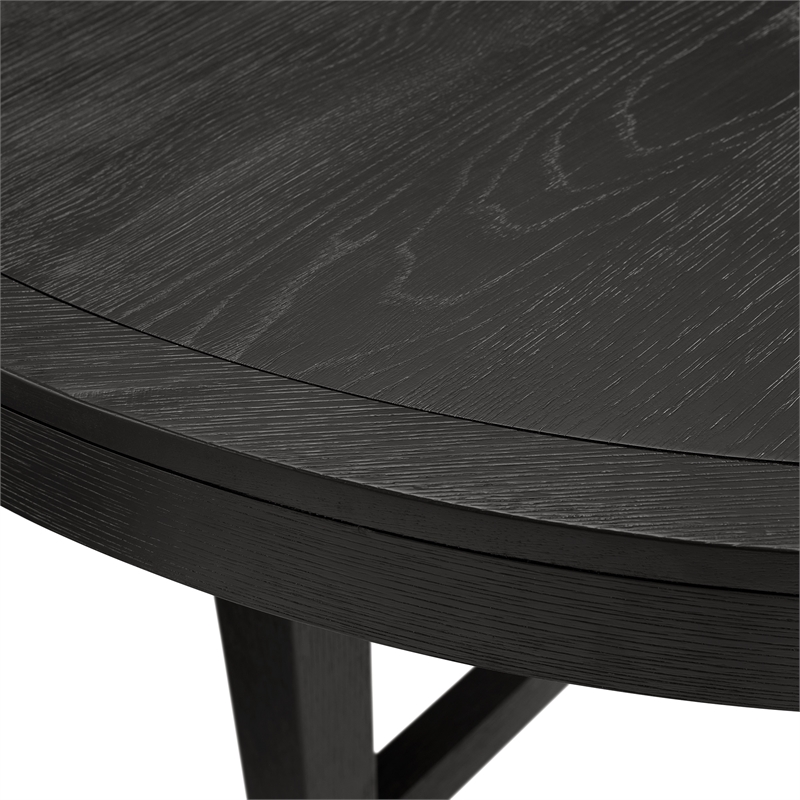 Picket House Furnishings Armes Round Dining Table in Black