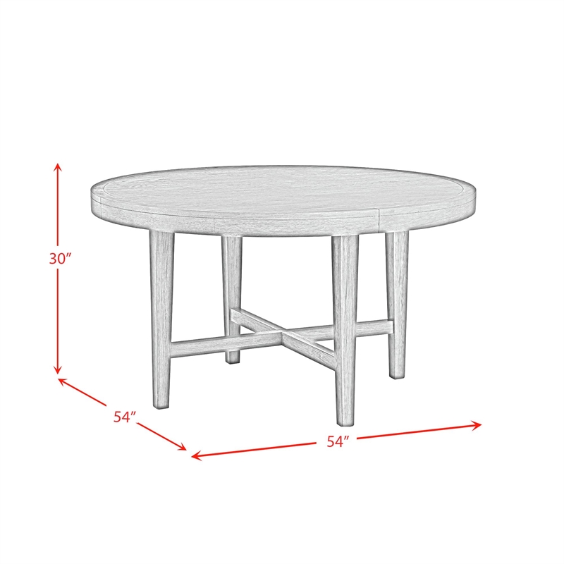 Picket House Furnishings Armes Round Dining Table in Black