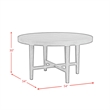 Picket House Furnishings Armes Round Dining Table in Black
