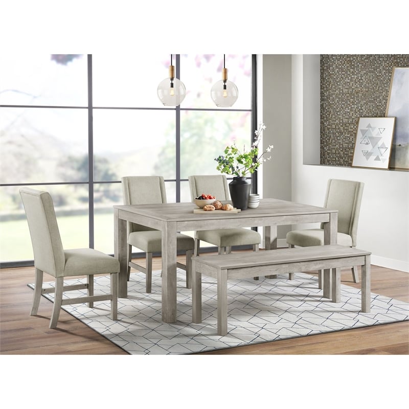 Picket House Furnishings Holmes Rectangular Dining Table in White