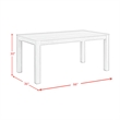 Picket House Furnishings Holmes Rectangular Dining Table in White