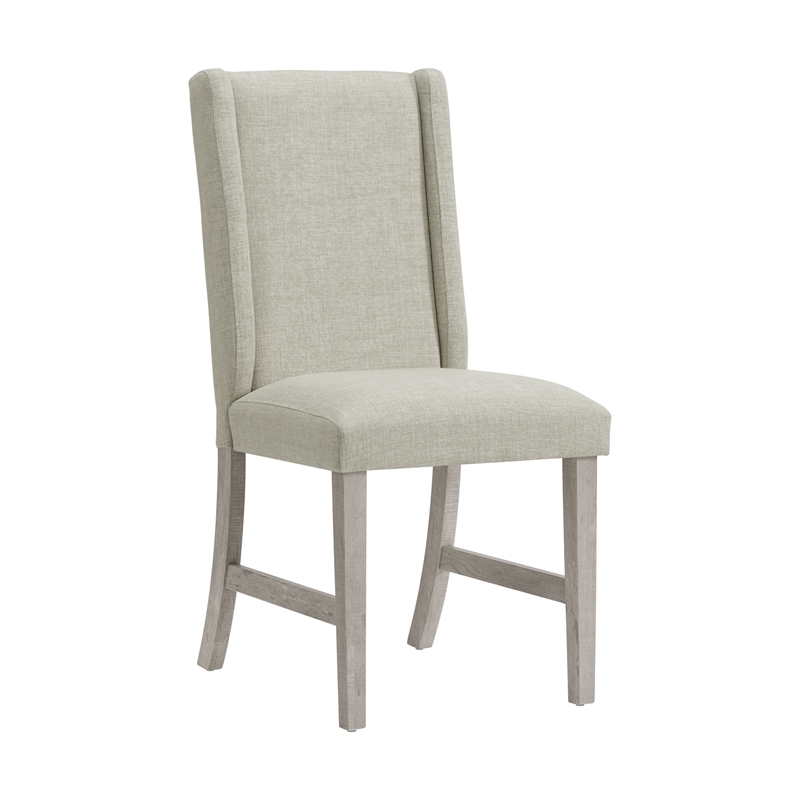Picket House Furnishings Holmes Dining Side Chair with Heirloom Fabric in White