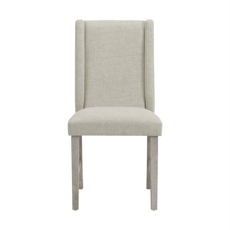 Picket House Furnishings Holmes Dining Side Chair with Heirloom Fabric in White