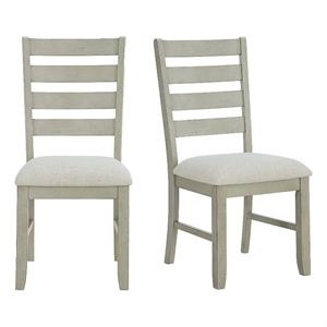 Picket House Furnishings Bloomfield Dining Side Chair with Light Beige Fabric