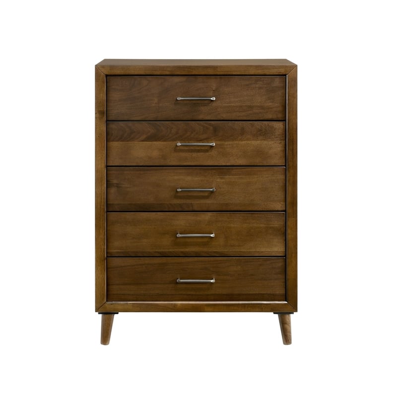 Picket House Furnishings Zuma 5-Drawer Chest in Walnut