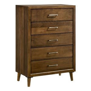 Picket House Furnishings Zuma 5-Drawer Chest in Walnut