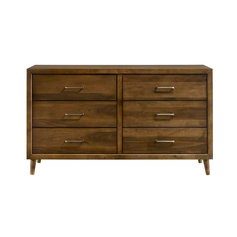 Picket House Furnishings Zuma 6-Drawer Dresser in Walnut