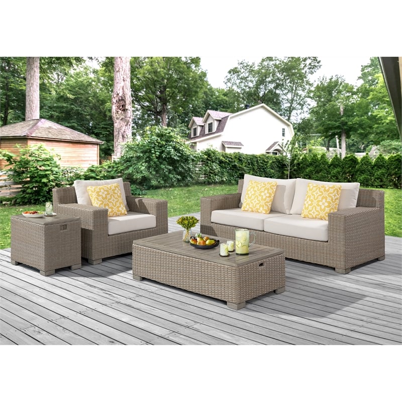 Picket House Furnishings Camal Rectangular Coffee Table - Tan