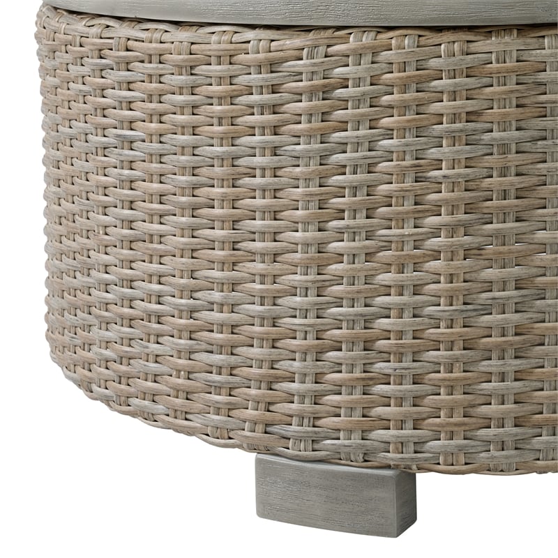 Picket House Furnishings Camal Round Coffee Table - Tan