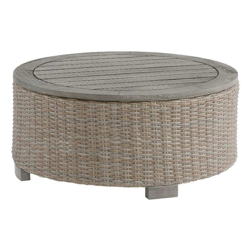 Picket House Furnishings Camal Round Coffee Table - Tan