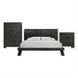 Picket House Furnishings Kenn King Panel 3PC Bedroom Set in Black