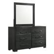 Picket House Furnishings Kenn Queen Panel 5PC Bedroom Set in Black