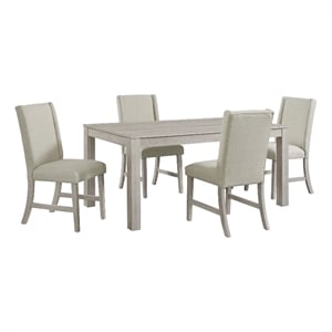 Picket House Furnishings Holmes 5PC Standard Height Dining Set in White
