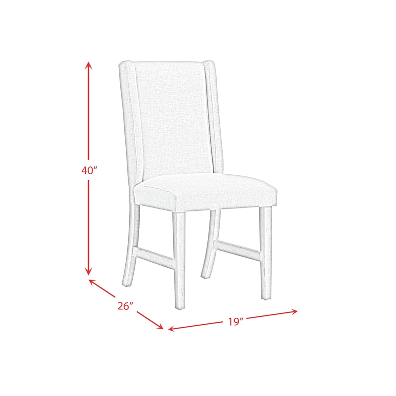 Picket House Furnishings Holmes 6PC Standard Height Dining Set in White