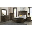 Picket House Furnishings Windom King Storage 3PC Bedroom Set in Charcoal