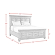 Picket House Furnishings Windom King Storage 5PC Bedroom Set in Charcoal