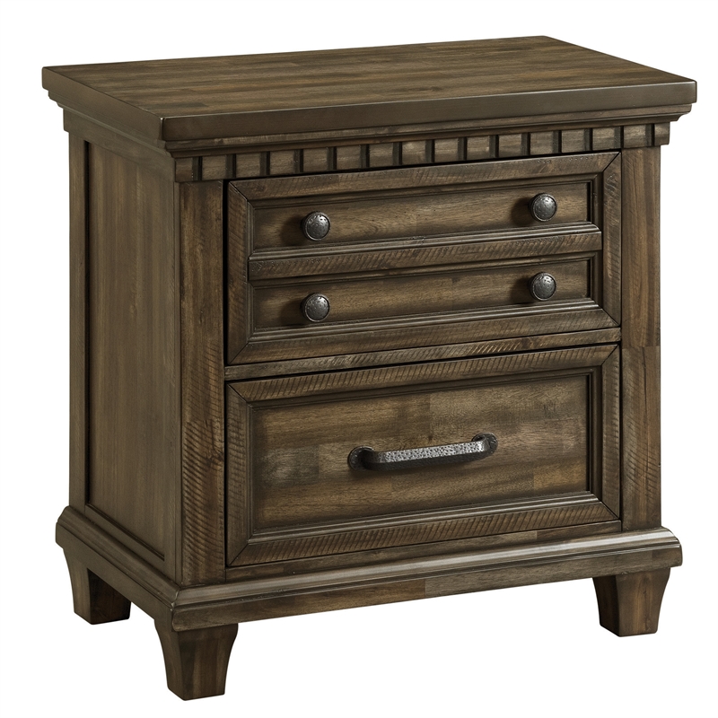 Picket House Furnishings Windom King Storage 5PC Bedroom Set in Charcoal