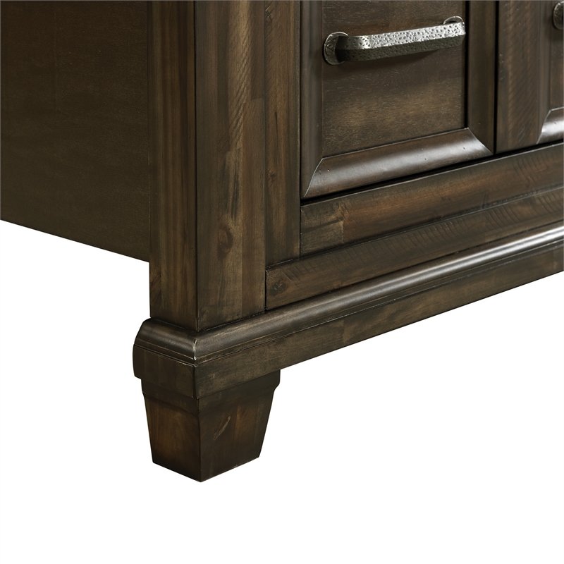 Picket House Furnishings Windom Queen Storage 5PC Bedroom Set in Charcoal