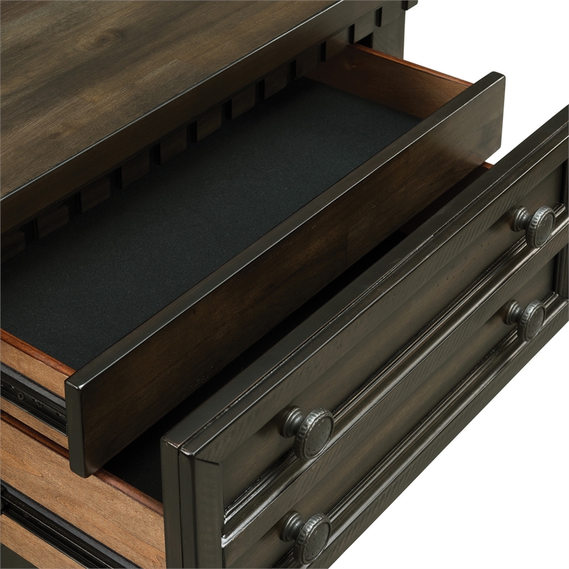 Picket House Furnishings Windom Queen Storage 5PC Bedroom Set in Charcoal
