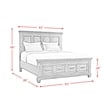 Picket House Furnishings Windom King Storage 5PC Bedroom Set in Antique White